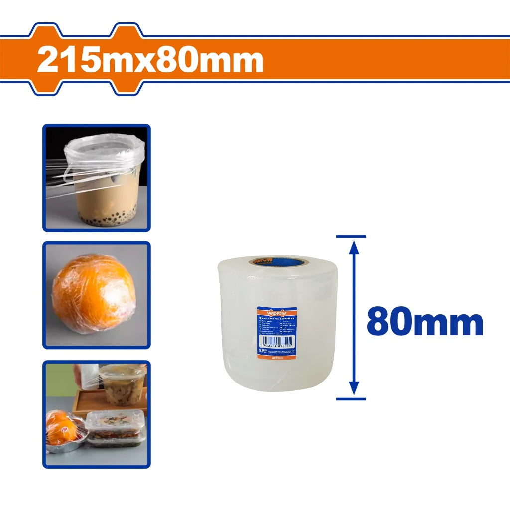 Wadfow by Winland Roll of Transparent Stretch Wrap Film Protective & Durable Wrapping Plastic WAD-HT