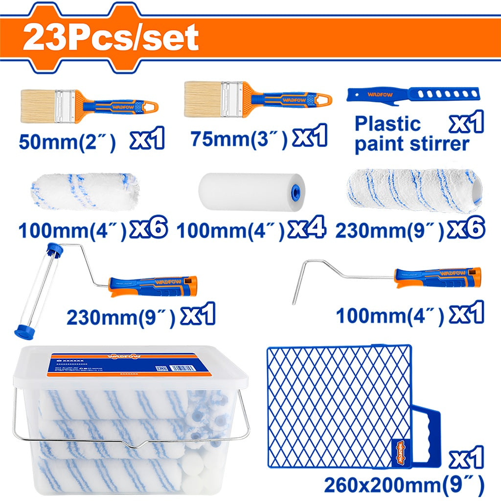 Wadfow by Winland 23-in-1 Cylinder Brush Set / Paint Set WCB3H23 WAD-HT