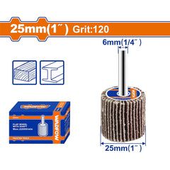Wadfow by Winland Flap Wheel with Shaft 25mm(1in) | 50mm(2in) [SOLD PER PIECE] WAD-HT