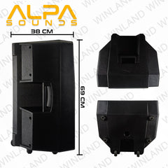 Alpa by Winland 15" Woofer Passive Speaker box 1500W/8Ohms - MX-15T