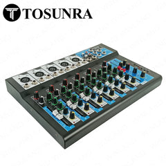 Tosunra by Winland 7-CH Mixer w/ 5 Mic/Line XLR, 1 Stereo (6.35mm + RCA), 1 MP3/USB/BT TOS-DM705