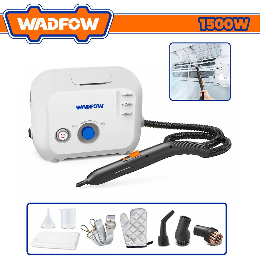 Wadfow by Winland 1Liter Tank Capacity Air Conditioner Steam Cleaner 1500W WSTC1501 WAD-PT