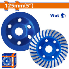 Wadfow by Winland 125mm(5inches) Wet Grinding Diamond Cup Wheels Disc (SOLD PER PIECE) WXK1500