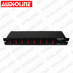Audioline by Winland 8- Power Outlets Strip fit with Overload Protection Circuit Breaker - M110-1