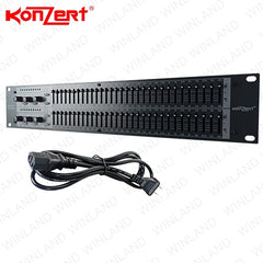 Konzert by Winland 2x31 Band Equalizer-2RU with Subwoofer out (KE-231.2)