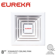 Eureka by Winland 8 inches Heavy Duty Exhaust Ceiling Fan 30W EECF-8