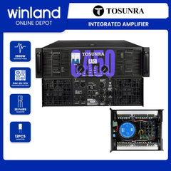 Tosunra by Winland 1600W x 2 CH Powerful High-Current Professional Integrated Amplifier 8Ω TOS-CA50