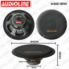 Audioline by Winland Karaoke Speaker Set (ASG12W+ASG4M+ASG3T) ASG-12W SET