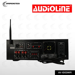 Audioline AV-1002WIFI Stereo Karaoke Amplifier AM/FM WiFi Bluetooth