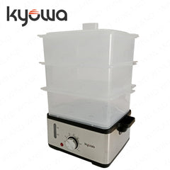 Kyowa by Winland 9L Electric Steamer 3-Layer Transparent Steamer Trays w/ See-through Water Window