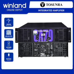 Tosunra by Winland 1800W x 2CH Powerful High-Current Professional Integrated Amplifier 8Ω TOS-CA70