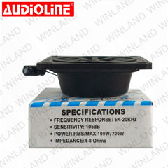 Audioline by Winland Super Piezo Tweeter 100/700W HD-629C