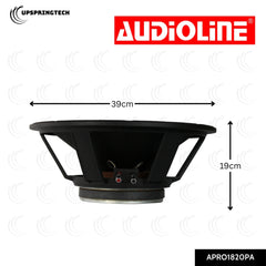 Audioline APRO1820PA 18″ Instrumental Speaker 800W RMS 1000W Max 8Ω