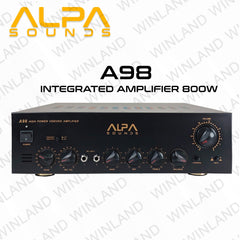 Alpa by Winland Integrated Amplifier 800W - A98