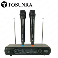 Tosunra by Winland Dual Channel High-Quality Professional Wireless UHF Microphone System TOS-K-68