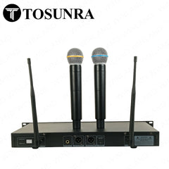 Tosunra by Winland Dual Channel High-Quality Professional Wireless VHF Microphone System TOS-MLX-2