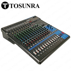 Tosunra by Winland 16-CH Mixing Console Mixer w/ 10Mic/16 Line Inputs 4 mono+4 stereo TOS-MG16XU-USB