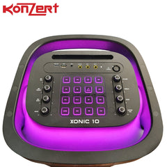 Konzert by Winland XONIC 10 2x10" Club Sound Speaker with BT,USB/microSD,FM Radio &TWS-7500W PMPO