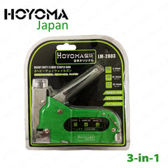 Hoyoma Japan by Winland Heavy Duty 3-in-1 Staple Gun Tacker Tucker with Staple Wire Included LM-2803