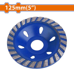Wadfow by Winland 125mm(5inches) Wet Grinding Diamond Cup Wheels Disc (SOLD PER PIECE) WXK1500