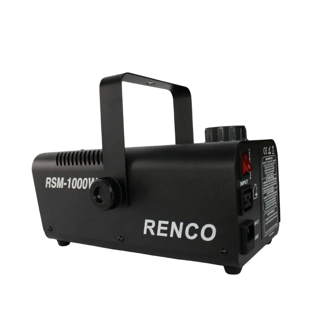 Renco RSM-1000W Fog Machine Smoke Machine for Party DJ Stage Events