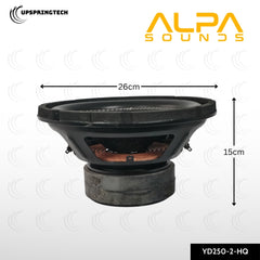 ALPA YD250-2-HQ 10" PA Bass Speaker 650W Max Power 8Ω Professional Audio