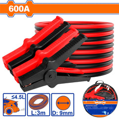 Wadfow Booster Cable for Automotive Battery Jumper (WHT)