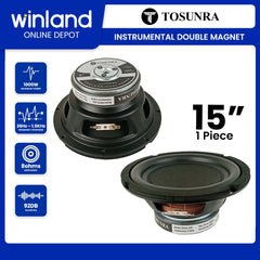 Tosunra by Winland 15in High Performance Audio Instrumental Double Magnet Speaker 8Ω TOS-MH-L15507