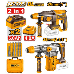 Ingco by Winland Cordless P20S/20V 2PCS Combo Kit (CRHLI20288/CRHLI20268) COSLI250462 ING-CT