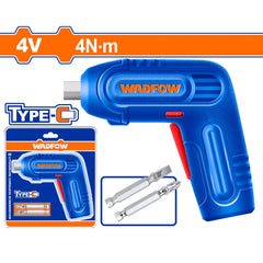 Wadfow 4V Li-Ion Cordless Rechargeable Screwdriver (WCT)