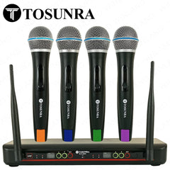 Tosunra by Winland 4-Channel High-Duty Professional UHF Wireless Microphone System TOS-BLX-488A