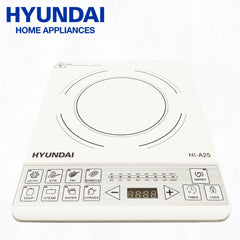 Hyundai by Winland White Ceramic Plate Induction Cooker 8 Preset Buttons/Child Lock 1500w (HI-A25)