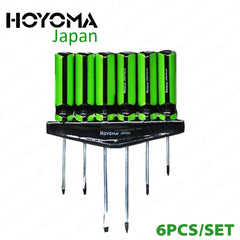 Hoyoma Japan by Winland 6PCS/Set Screwdriver with Triangular Handle H-SH6PC