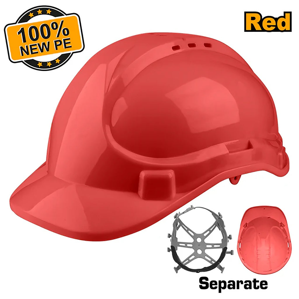 Ingco by Winland Safety Helmet 100% PE Shell with Vents SOLD PER PIECE ING-HT