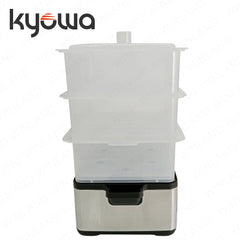 Kyowa by Winland 9L Electric Steamer 3-Layer Transparent Steamer Trays w/ See-through Water Window
