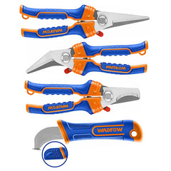 Wadfow by Winland Stainless Steel Electrician's Scissors and Stripping Knife Set WSX8644 WAD-HT