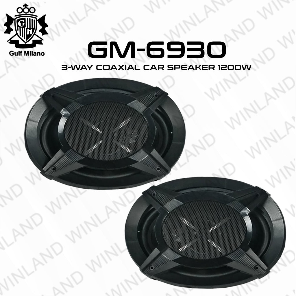 Gulf Milano by Winland Coaxial Car Speaker 1200W (Pair) - GM-6930