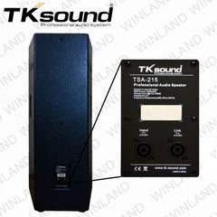 TK Sound by Winland Professional Audio Speaker Double 15" Full Range 2400W - TSA-215