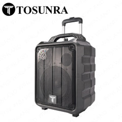 Tosunra by Winland 8inch Active Portable Trolley Speaker Box 60W w/ 1PC Wireless Microphone TOS-N2-8