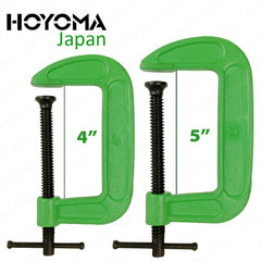 Hoyoma Japan by Winland Heavy Duty Woodworking G-Clamp Forged Metal Material 4in/5in SOLD PER PIECE