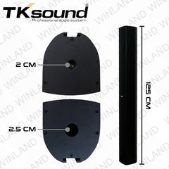 TK Sound by Winland 4.5" x 9 Full Range Column Speaker (Aluminum Body) 900W - TSL-4509