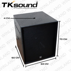 TK Sound by Winland Professional Audio Speaker – Single 18" Active Subwoofer 1400W - TSW-118SA