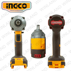 Ingco by Winland P20S 20V Brushless Cordless Impact Wrench 405Nm Lithium-Ion-CIWLI20451 ING-CT