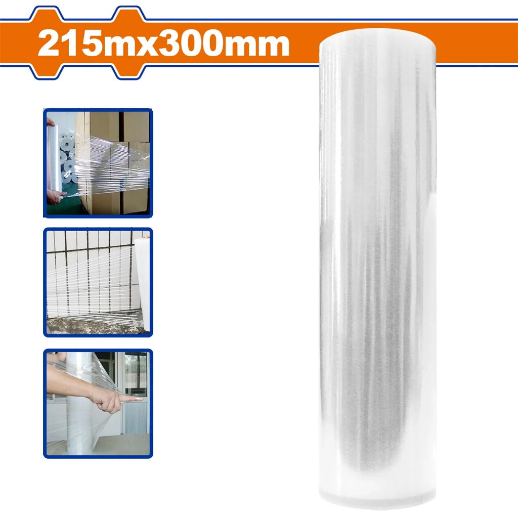 Wadfow by Winland Roll of Transparent Stretch Wrap Film Protective & Durable Wrapping Plastic WAD-HT