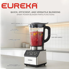 Eureka by Winland 1.5L Power Blender 6 Smart Functions 9 Power Levels 2 Safety Switch 800W EPB-1.5L