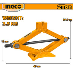 Ingco by Winland Heavy Duty Off-road Scissor Jack 1 Ton and 2 Ton ING-HT