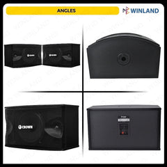 Crown by Winland 12inches Karaoke Speaker System 3-Way / 8 ohm 650W (2)PCS Per Order BF-1208