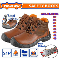 Wadfow by Winland Safety Boots, S1P Class, Leather Use for Work Protection Steel Toe & Midsole
