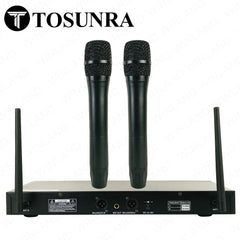 Tosunra by Winland 2-Channel High-Performance Professional VHF/UHF Wireless Microphone System TOS-X6