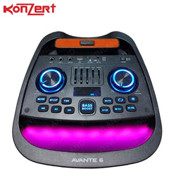Konzert by Winland AVANTE 6 Portable Party Speaker 3500W PMPO 2 MIC/BT/FM/USB/MSD/Remoe AUX 4000mAh